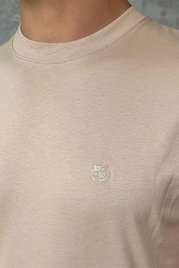 Мужская бежевая футболка Loro Piana   