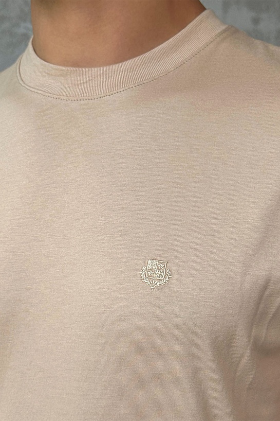 Мужская бежевая футболка Loro Piana