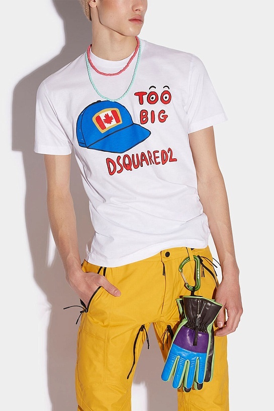 Футболка белого цвета Dsquared2 Too Big