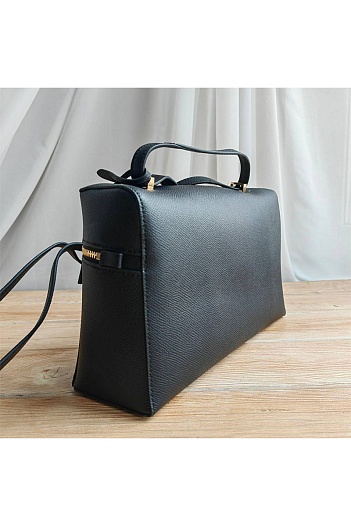 Кожаная сумка Loro Piana 28x15.5 см - Black   