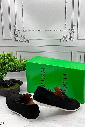 Мужские замшевые лоферы Bottega Veneta   