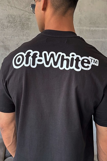 Чёрная оверсайз футболка Off-White   