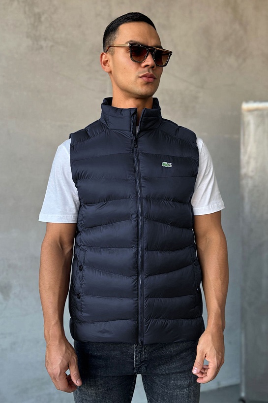 Мужской жилет Lacoste тёмно-синего цвета