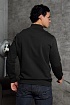 Мужская чёрная кофта с патчем на плече Stone Island Zip Neck