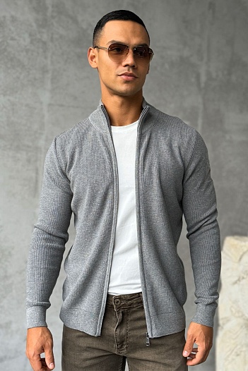Мужская кофта Paul & Shark zip-up - Grey   