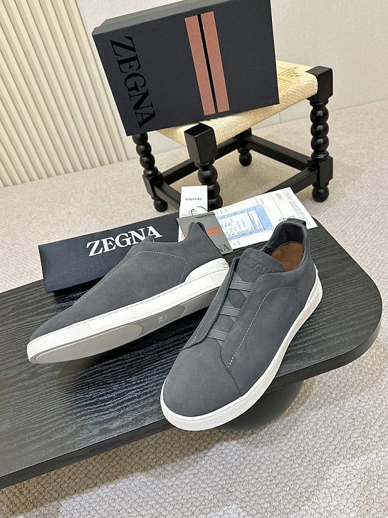 Мужские кроссовки Ermenegildo Zegna Triple Stitch - Grey