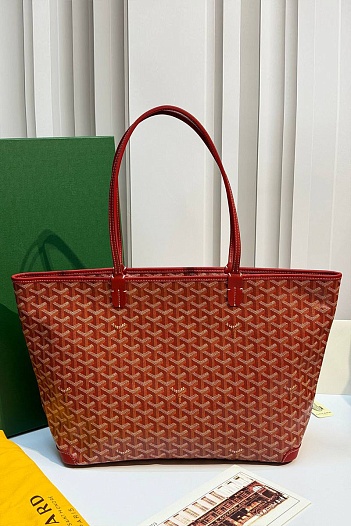 Кожаная сумка Goyard Artois premium 31x24x15 см   