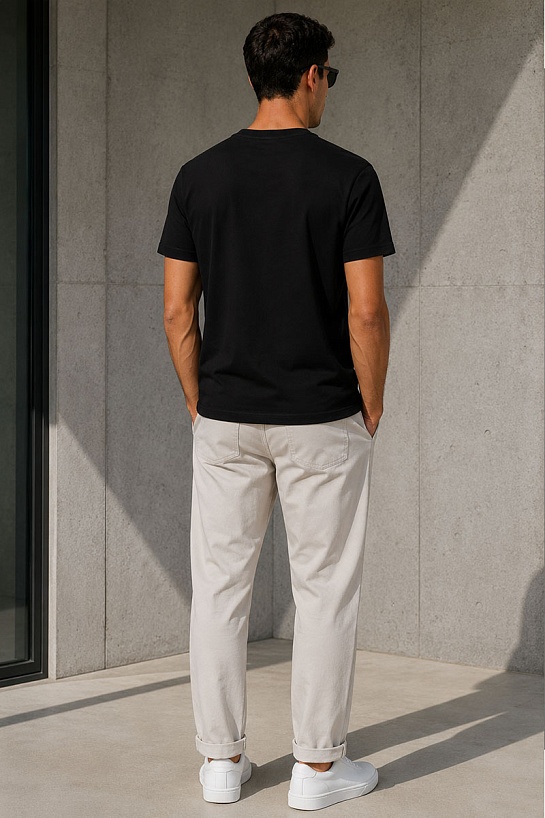 Футболка чёрного цвета Armani Exchange black logo