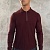 Поло с длинным рукавом Zilli zip-up - Burgundy