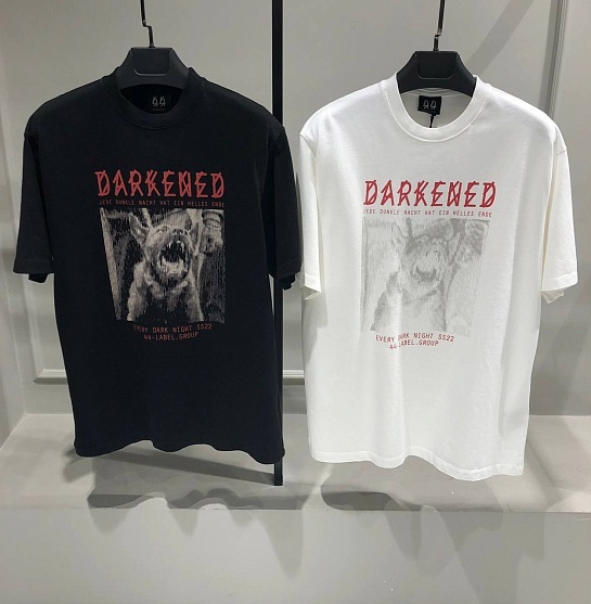 Белая оверсайз футболка 44 Label Group bat
