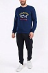 Свитшот синего цвета Paul & Shark logo-print