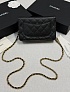 Кожаная сумка Chanel Wallet on Chain premium 19x12x4 см