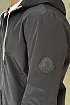 Чёрная ветровка Moncler Carles logo-patch