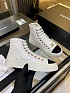 Женские кожаные кроссовки Chanel High Top premium