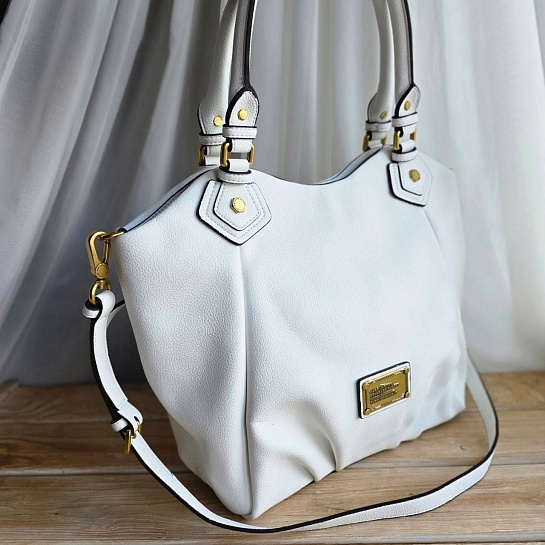 Женская сумка Marc Jacobs The Fran 43x28 см - White