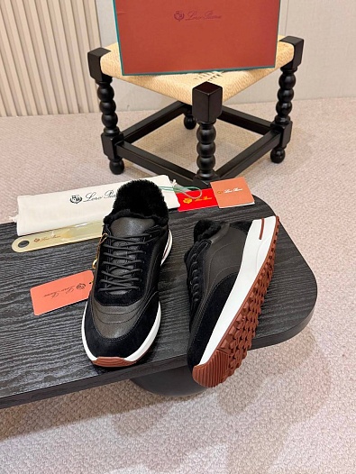 Кроссовки с мехом Loro Piana Week End Walk Evo premium   