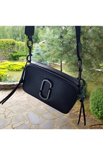 Кожаная сумка Marc Jacobs 19x11 см - Black   