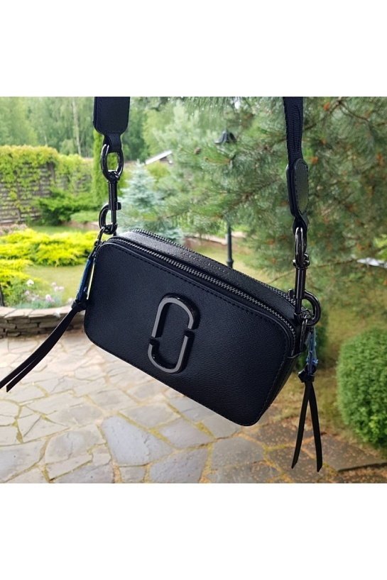 Кожаная сумка Marc Jacobs 19x11 см - Black