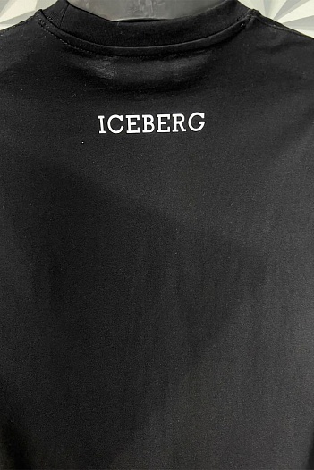 Чёрная мужская футболка Iceberg Snoopy   