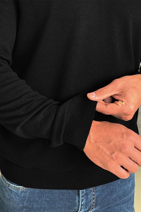 Мужской чёрный джемпер Loro Piana