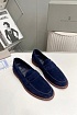 Замшевые лоферы Brunello Cucinelli unlined - Navy