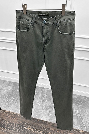 Мужские джинсы цвета хаки Emporio Armani   