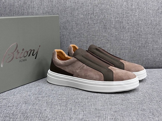 Мужские комбинированные слипоны Brioni