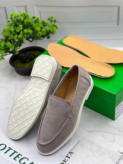 Мужские замшевые лоферы Bottega Veneta   