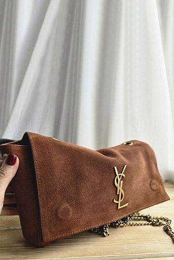 Замшевая сумка Yves Saint Laurent Kate 33x19 см   