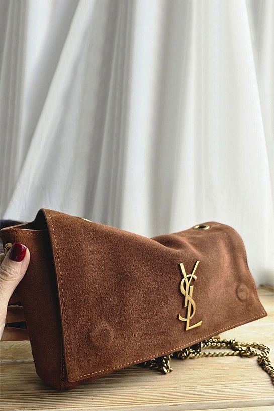 Замшевая сумка Yves Saint Laurent Kate 33x19 см