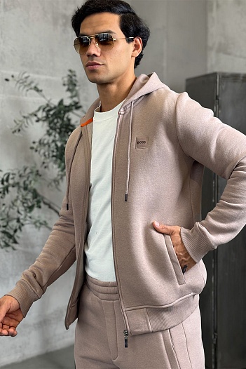 Утеплённая кофта на флисе Hugo Boss   