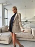 Женский пиджак MIU MIU бежевого цвета