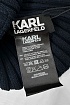 Мужская шапка тёмно-синего цвета Karl Lagerfeld logo-patch