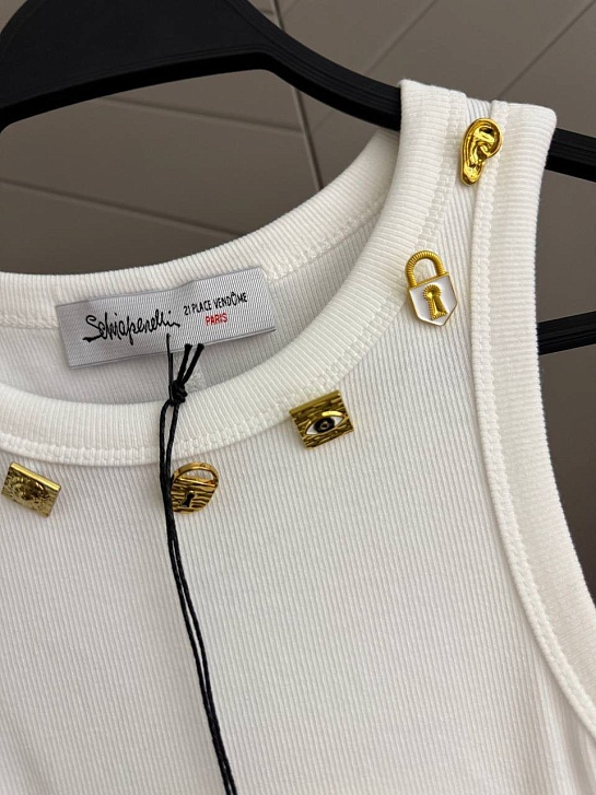 Женская майка Schiaparelli premium - White