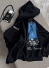 Женская кофта на молнии Balenciaga чёрного цвета