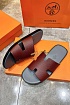 Кожаные шлёпанцы Hermes Izmir - Red