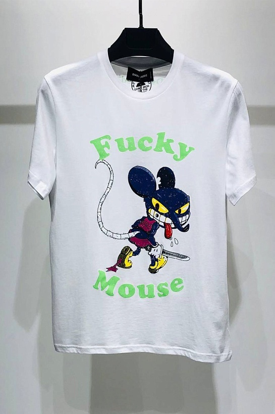 Мужская футболка Dsquared2 Mouse - White