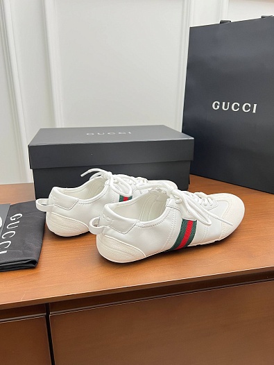 Женские комбинированные кроссовки Gucci Flex premium   