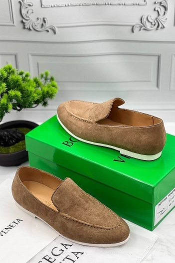 Мужские замшевые лоферы Bottega Veneta   