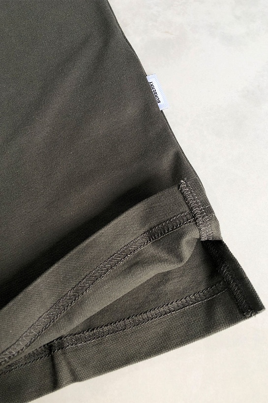 Мужское поло Burberry TB logo-embroidered - Dark Green