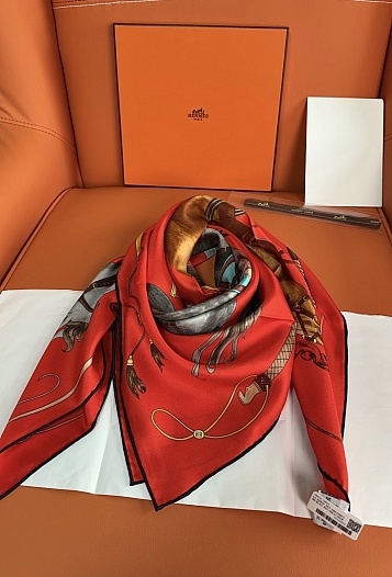 Платок Hermes Grand Galop premium 88x88 см   