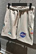 Мужские серые шорты Balenciaga x Nasa