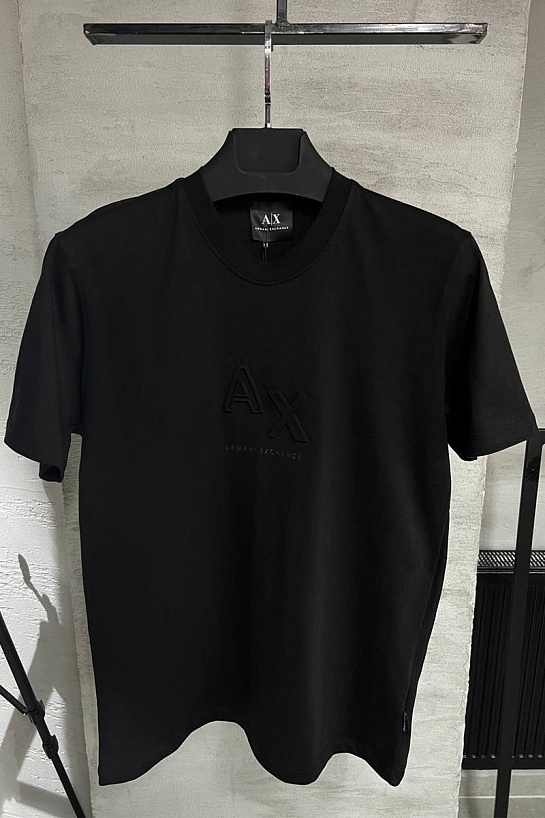 Мужская футболка Armani Exchange чёрного цвета