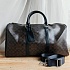 Кожаная дорожная сумка Coach monogram 50x28 см