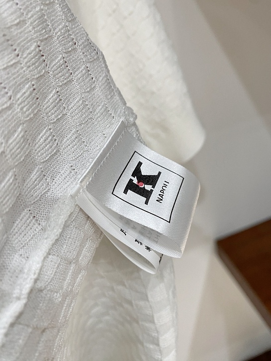 Мужское белое поло Kiton premium