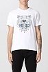 Футболка белого цвета Kenzo Tiger print