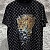 Чёрная оверсайз футболка Louis Vuitton Monogram All-over Tiger