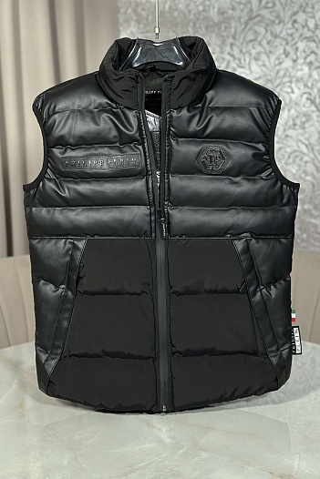 Мужской жилет Philipp Plein чёрного цвета   