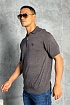 Мужское поло Stefano Ricci Eagle zip-neck - Brown