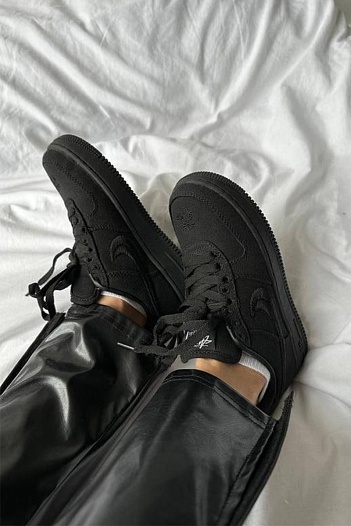 Кроссовки Stussy x Nike Air Force 1 Low - Black   